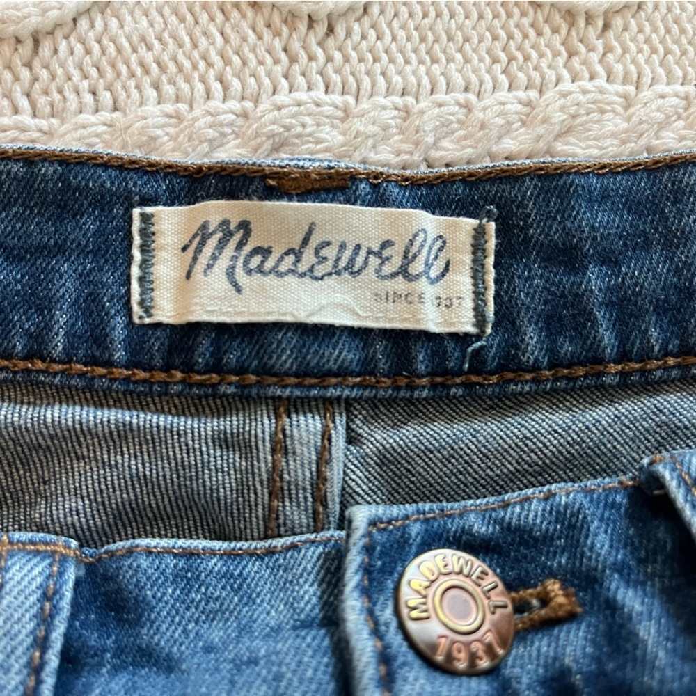 Madewell Medium Wash Denim Cuffed Shorts Women’s Size 26 - Picture 7 of 12